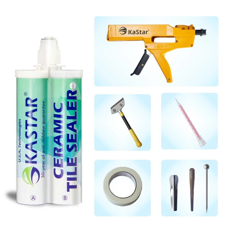 Nettoyer de coulis de résistance au vieillissement à deux composantes à deux composantes Nettoyer de coulis pour réparation de maison 1