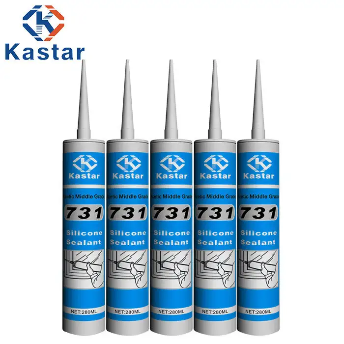 Keo dán thủy tinh silicone axetic cho cửa sổ hợp kim nhôm 2