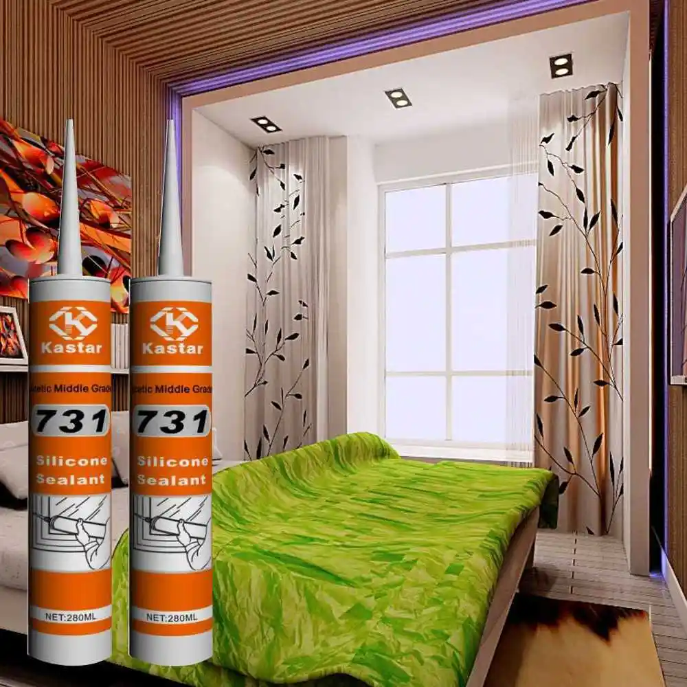 Keo dán thủy tinh silicone axetic cho cửa sổ hợp kim nhôm 3