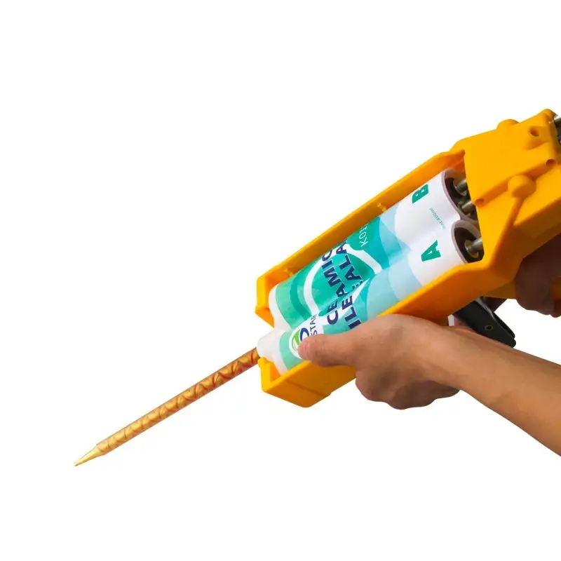 Pegamento y lechada epoxi flexibles grises de la teja para el relleno de huecos del cuarto de baño 1