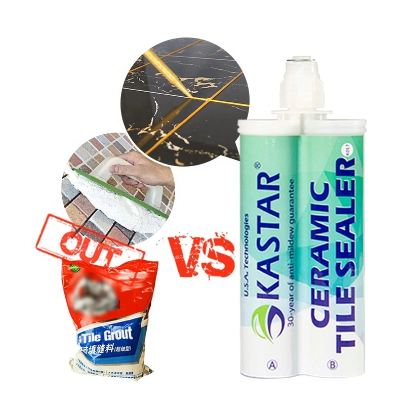 Verschiedene Farben weit verbreitete Anwendungen Schimmelsicheres Wasserbasis flexibler Keramikfliesen-Versiegelung für Badezimmer und Küchenumgestaltung 1