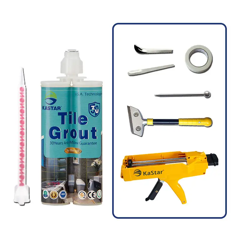 Light Gold Color Corrosion Protection Easy To Install Good Flexibility Epoxy Glitter Grout 1
