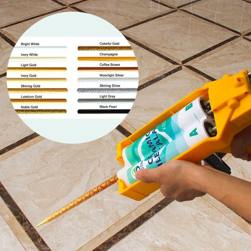 China Wholesale Hot Sale Champagne Color Nonshrinkage Moisture Resistant Resin Grout 1
