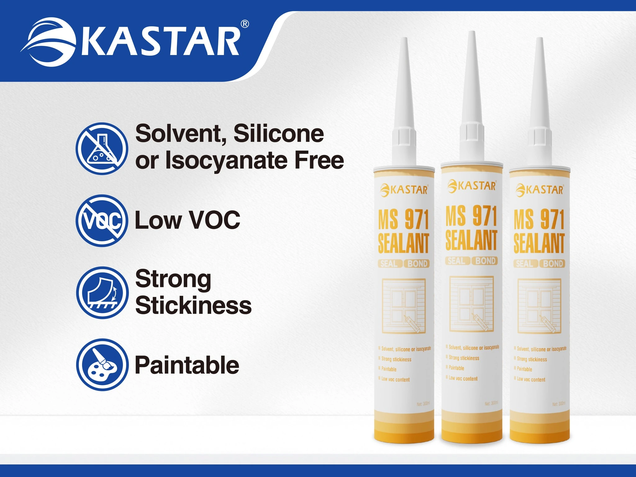 Kastar971 Багатоцільовий гібридний полімерний герметик MS для штучної трави 1