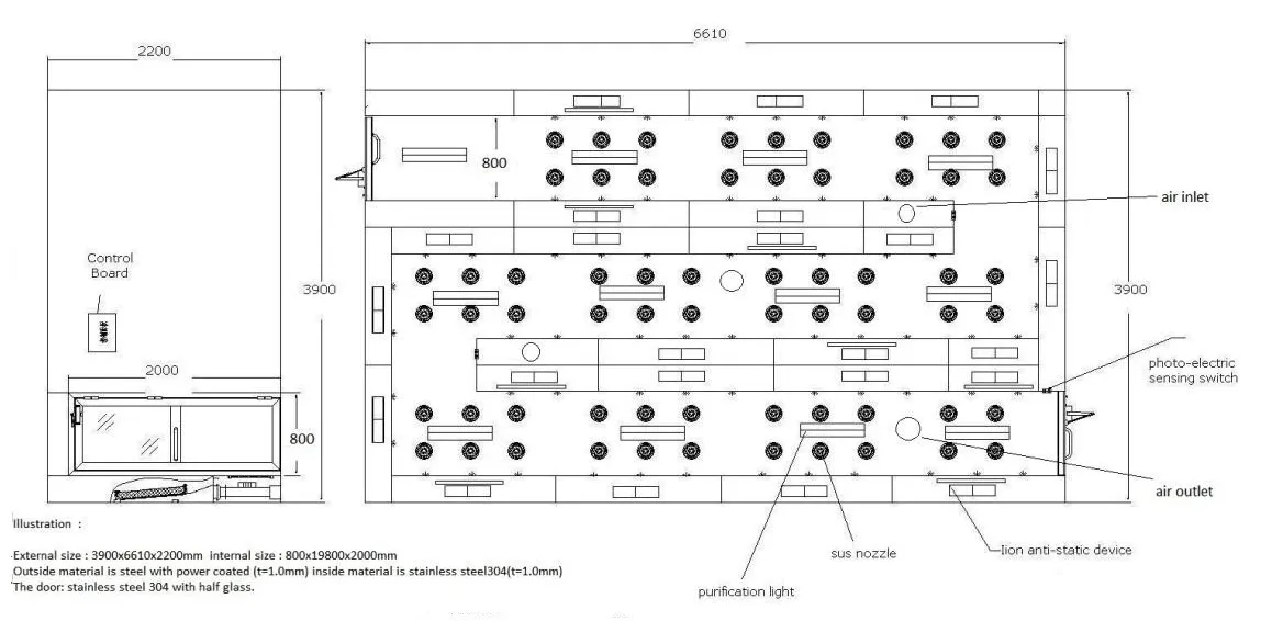 clean room manufacturers for pallet cargo HAOAIRTECH 9