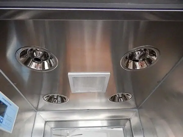 blowing clean room manufacturers with three side blowing for pallet cargo 5