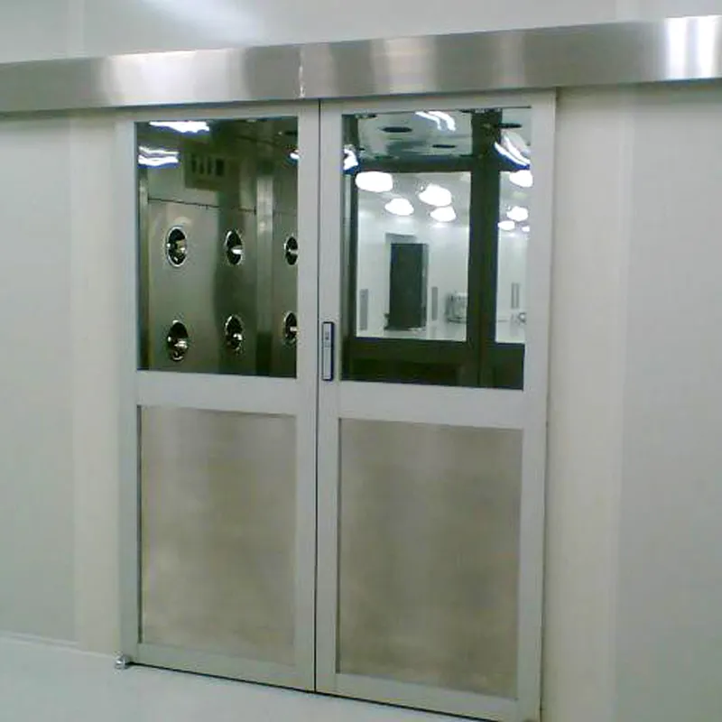 HAOAIRTECH high quality air shower controller with automatic swing door for pallet cargo 4