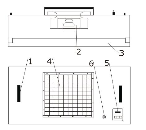 high efficiency fan filter unit with internal fan for clean room cell1 3