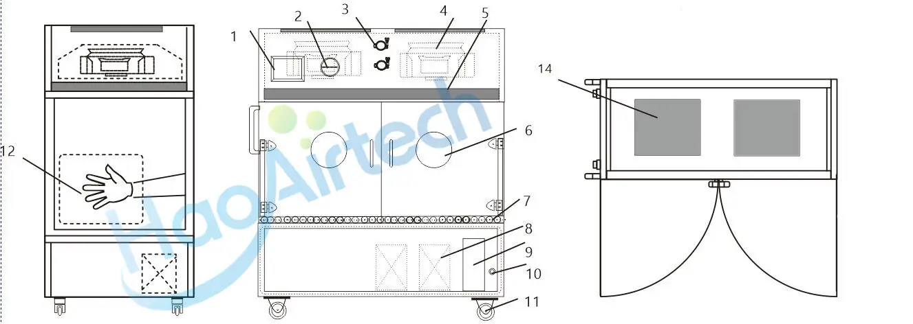 HAOAIRTECH stainless steel utility cart manufacturer online 3