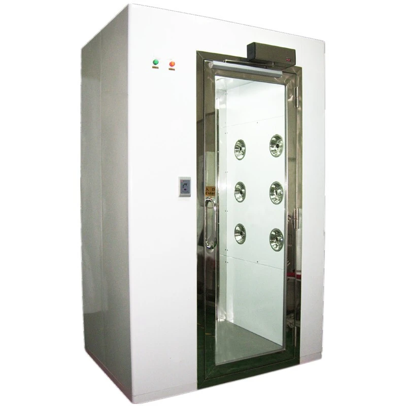 High Efficiency Clean Room Air Shower With 90 Degree Automatic Swing Door 1