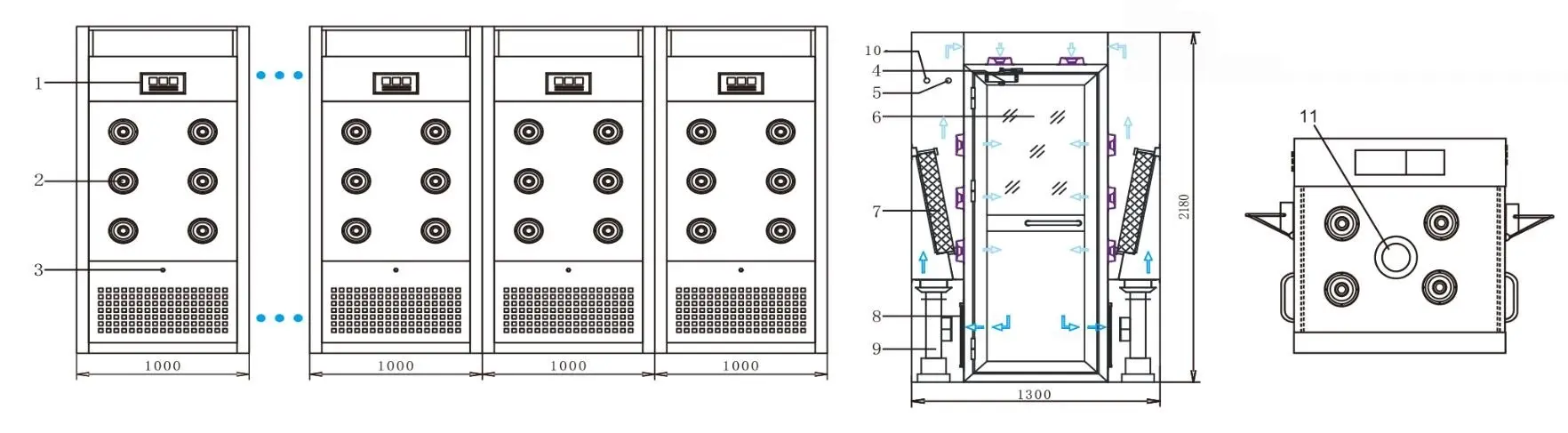 HAOAIRTECH blowing cleanroom supplies with stainless steel for oil refinery 3