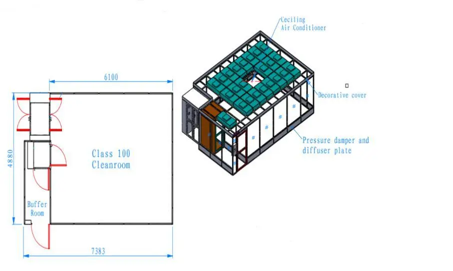 HAOAIRTECH softwall cleanroom enclosures for sterile food and drug production 5
