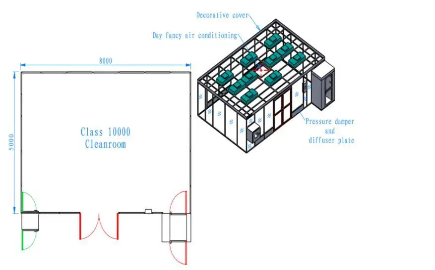 HAOAIRTECH simple softwall cleanroom enclosures for semiconductor factory 3