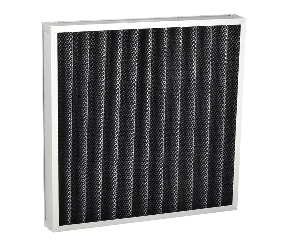 v bank filter with granular carbon for chemical filtration HAOAIRTECH 2