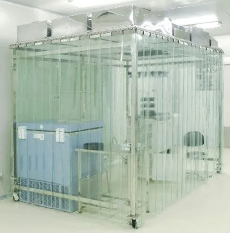 Class100 Capsule Softwall Cleanroom with Antistatic Vinyl Curtain 1
