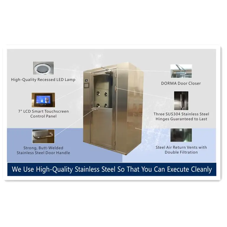 HAOAIRTECH goods air shower design with top side air flow for pallet cargo 2