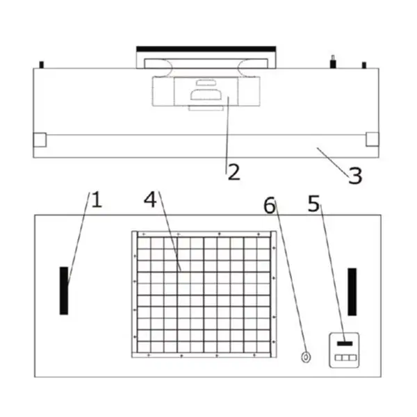 terminal fan filter unit units for cleanroom ceiling 3