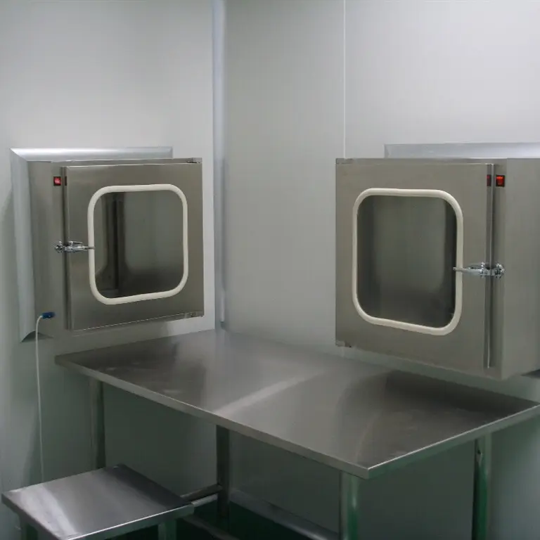 plc control pass box clean room embedded lamps for hospital 2