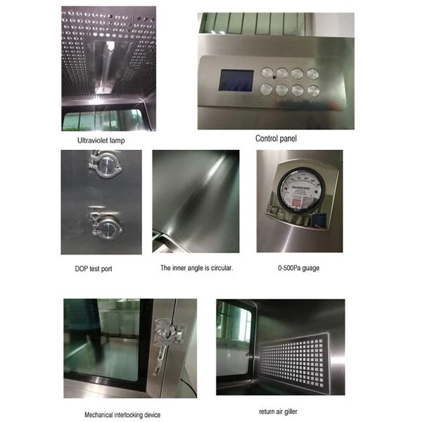 HAOAIRTECH stainless steel dynamic pass box with baked painting for hvac system 2