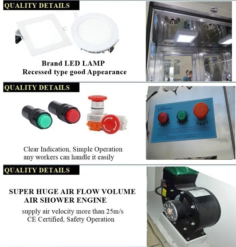 HAOAIRTECH air shower clean room with top side air flow for forklift 2