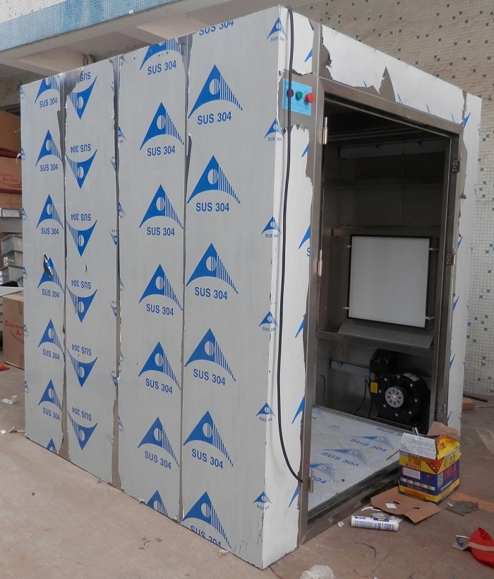 intelligent air shower room with stainless steel for ten person 3