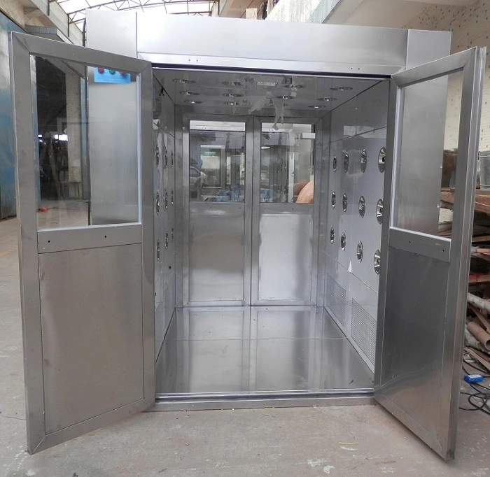 intelligent air shower room with stainless steel for ten person 2