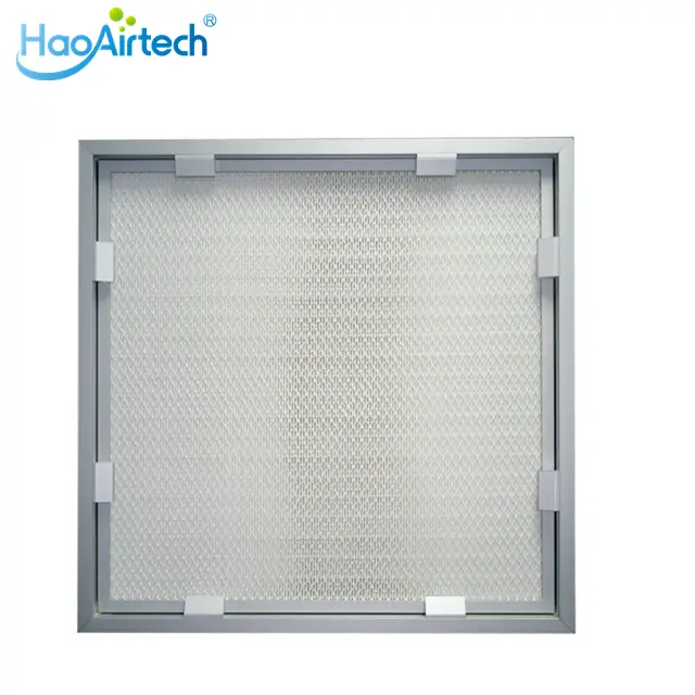 mini pleats h14 hepa filter with al clapboard for electronic industry 3