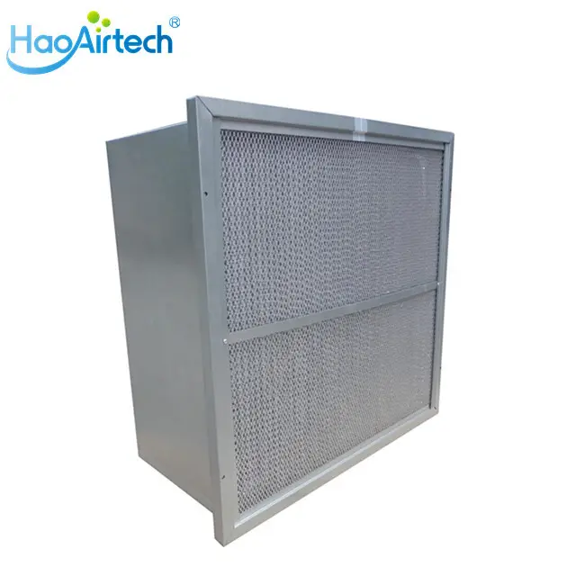 HAOAIRTECH gel seal hepa filter h14 with one side gasket for dust colletor hospital1 2