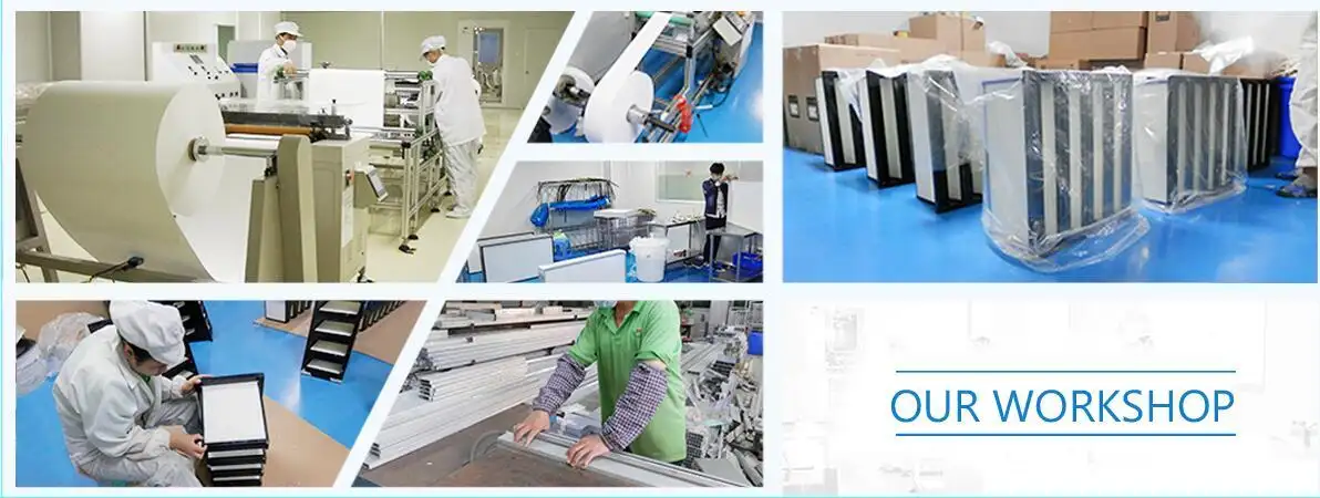 HAOAIRTECH gel seal hepa filter h14 with one side gasket for dust colletor hospital1 4
