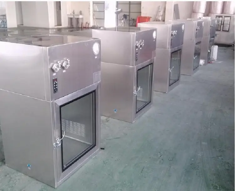 pass through box with conveyor line for hospital HAOAIRTECH 2