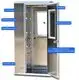 HAOAIRTECH fast rolling air shower design with stainless steel for pallet cargo 3