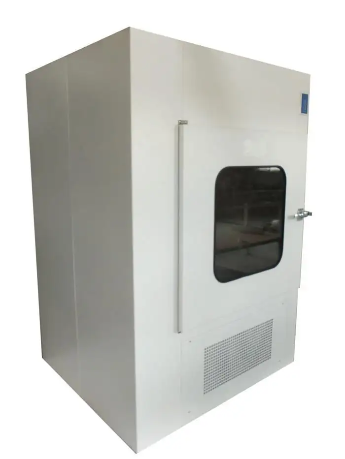 stainless steel pass box clean room with conveyor line for cargo 2