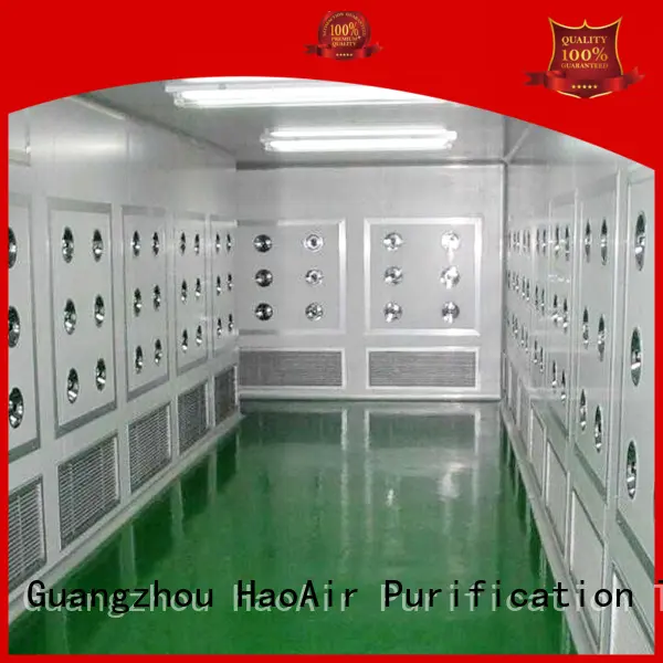 HAOAIRTECH Brand semiconductor fastrolling efficiency air shower manufacture 1