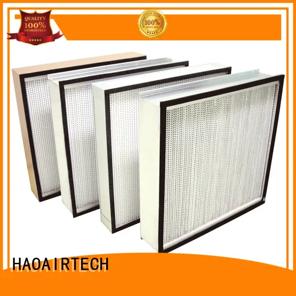 HAOAIRTECH Brand minipleats hepa hepa filter manufacturers seal factory 1