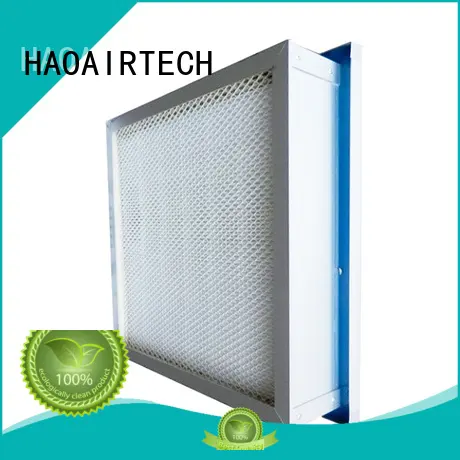 paper replaceable minipleats hood best hepa air filter HAOAIRTECH Brand 1