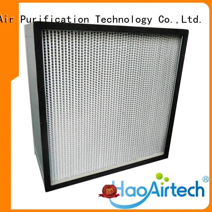 HAOAIRTECH Brand pleats best hepa air filter al supplier 1