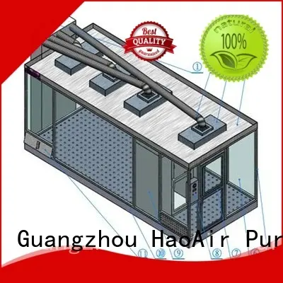 popular Modular Cleanroom with antistatic vinyl curtain for semiconductor factory HAOAIRTECH 1