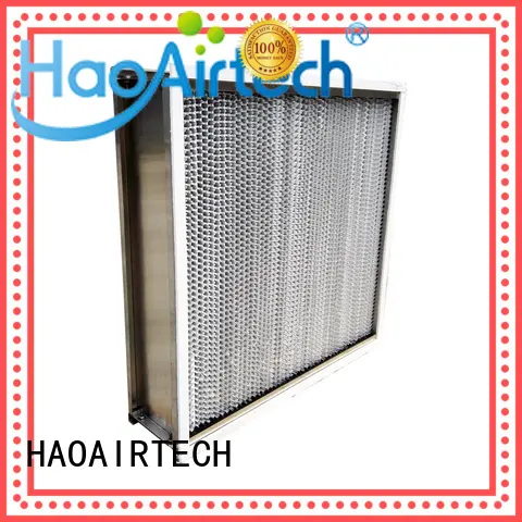 HAOAIRTECH pleat hepa filter material high quality for spraying plant 1