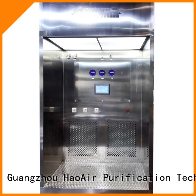 HAOAIRTECH stainless steel downflow booth with lcd touchable screen display for pharmacon 1