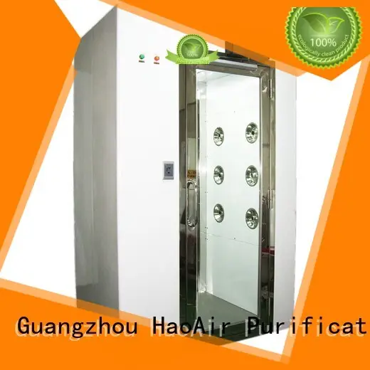High Efficiency Clean Room Air Shower With 90 Degree Automatic Swing Door 1