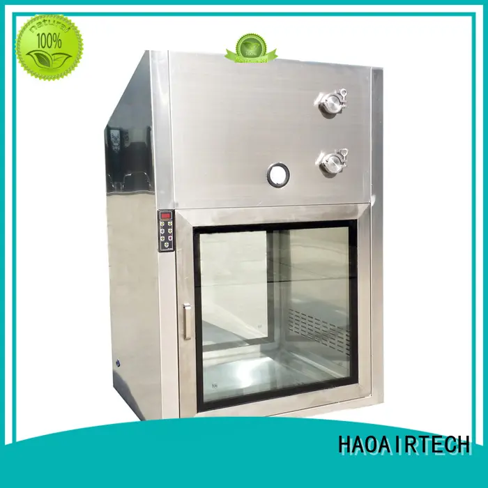 cleanroom pass box with baked painting for hospital HAOAIRTECH 1