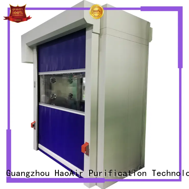 air shower system with top side air flow for pallet cargo HAOAIRTECH 1