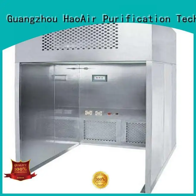 HAOAIRTECH down flow containment dispensing booth with lcd touchable screen display for biological pharmacy 1