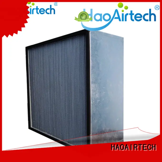 hepa filter h12 with hood for dust colletor hospital HAOAIRTECH 1