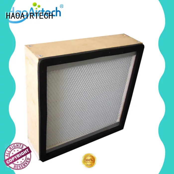 HAOAIRTECH absolute h14 hepa filter with dop port for air cleaner 1