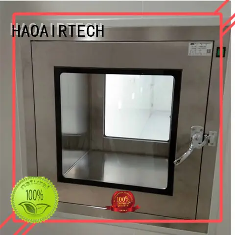 stainless steel pass box clean room with laminar air flow for cargo 1