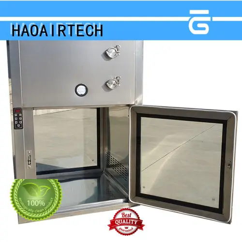 HAOAIRTECH dynamic pass box with arc design gmp standard for electronics factory 1