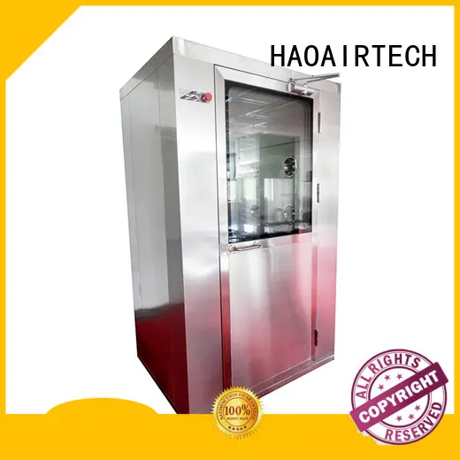 HAOAIRTECH fast rolling air shower clean room with stainless steel for large scale semiconductor factory 1
