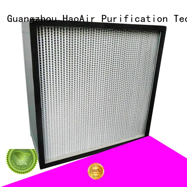 HAOAIRTECH disposable h13 hepa filter with flanger for dust colletor hospital 1