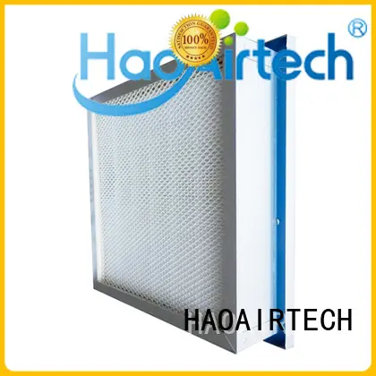 HAOAIRTECH gel seal hepa filter h12 with dop port for air cleaner 1